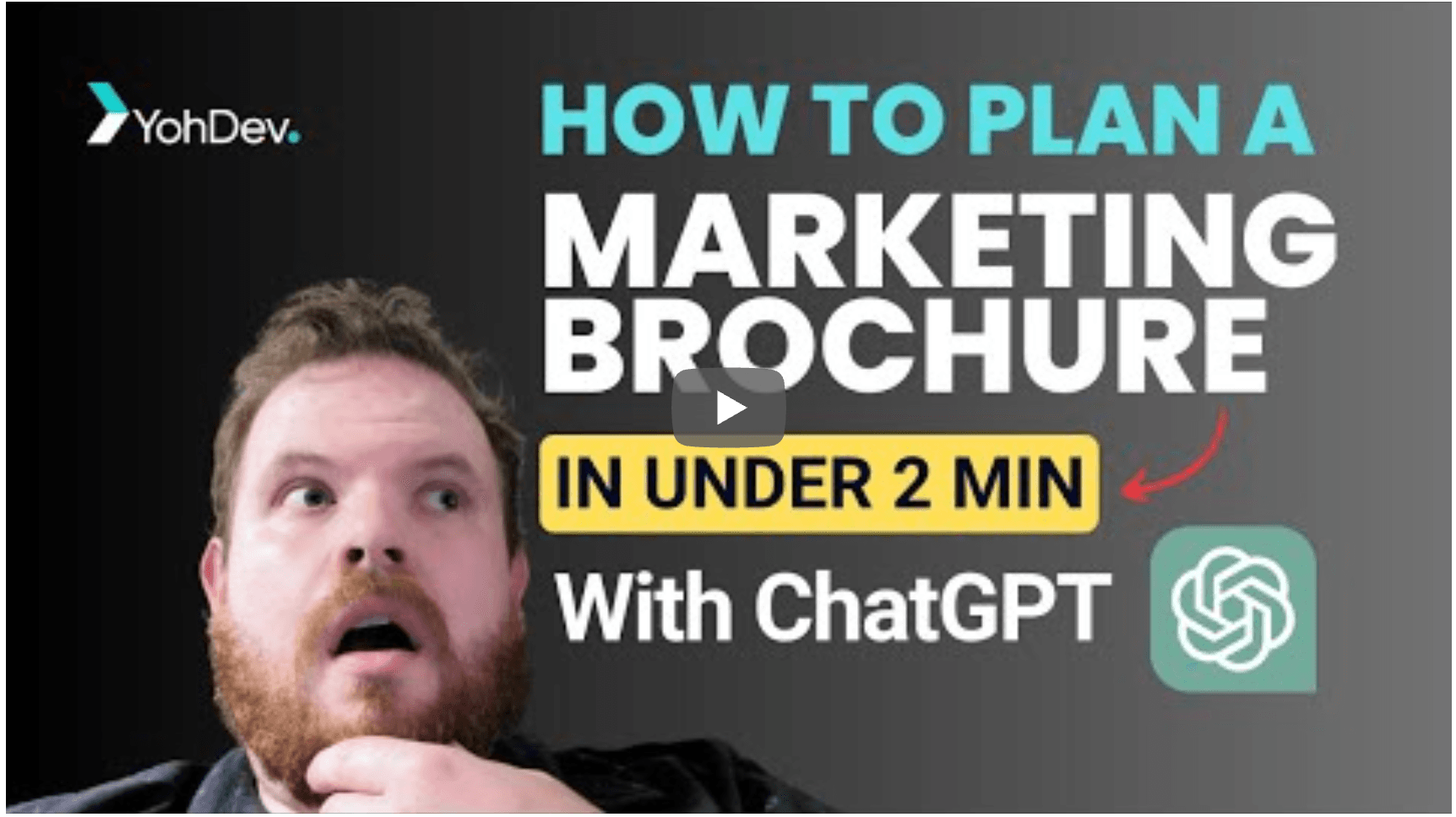 Supercharge Your Marketing with ChatGPT: The 2-minute Brochure Plan